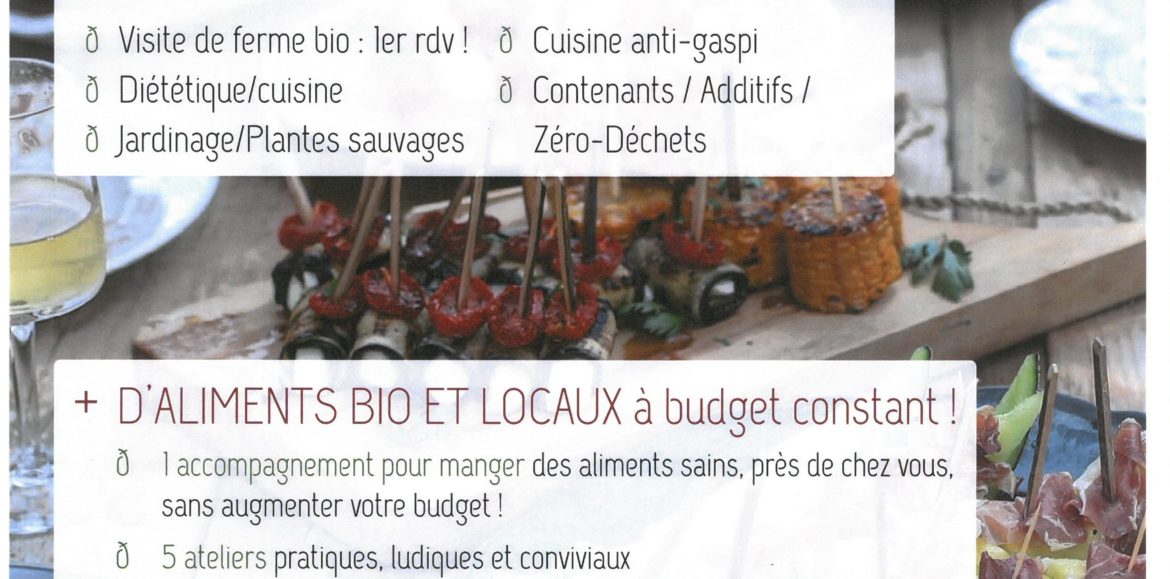 MANGEONS MIEUX ! Défi Familles à Alimentation Positive PAYS DE LA CHATRE EN BERRY à partir d’octobre 2019